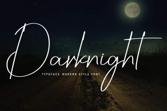 Discover Darknight: The Handwritten Font for Modern Creativity