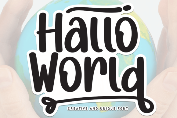 Discover Hallo World: A Handwritten Font for Lasting Impressions