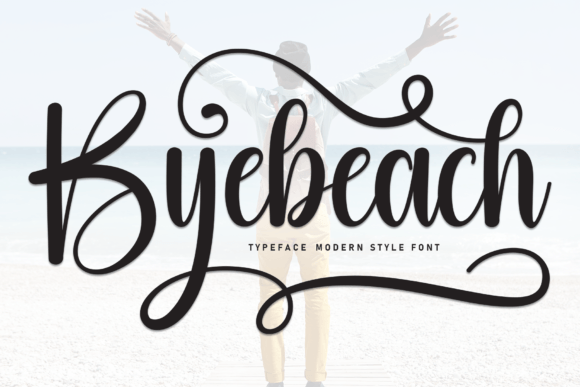 Discovering Byebeach: A Flowing Handwritten Typeface