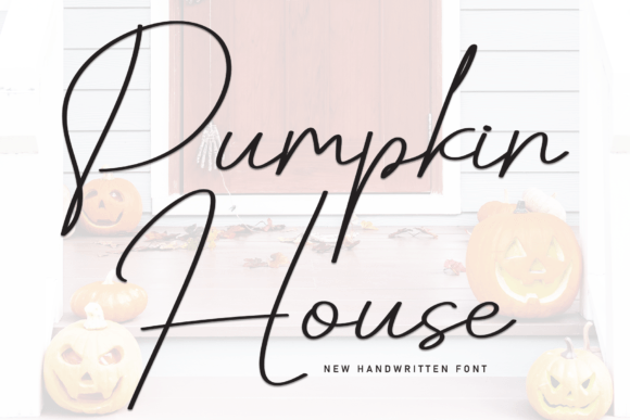Pumpkin House: A Handwritten Font for Elevated Design