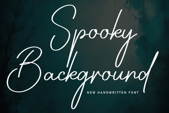 Spooky Background: A Handwritten Font That Brings Designs to Life
